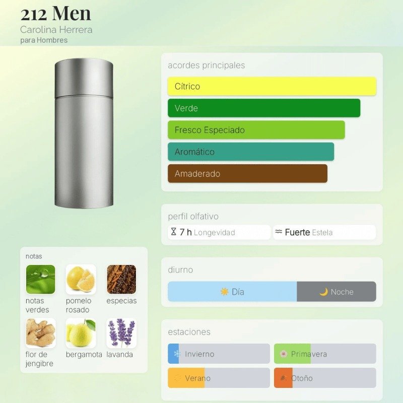 212 Men By Carolina Herrera Para Hombres - Image 2