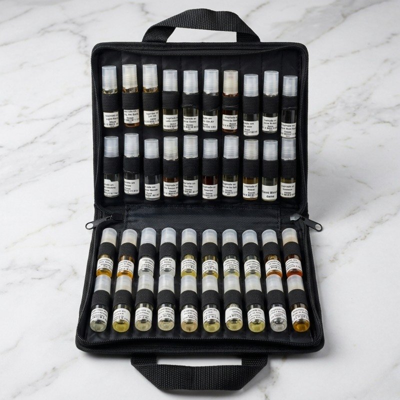 Bolso Perfumero De 40 Muestras Preparado (Stock Comercial 20 Dama y 20 Caballero)
