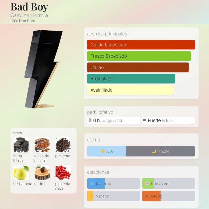 Bad Boy By Carolina Herrera Para Hombre - Image 2