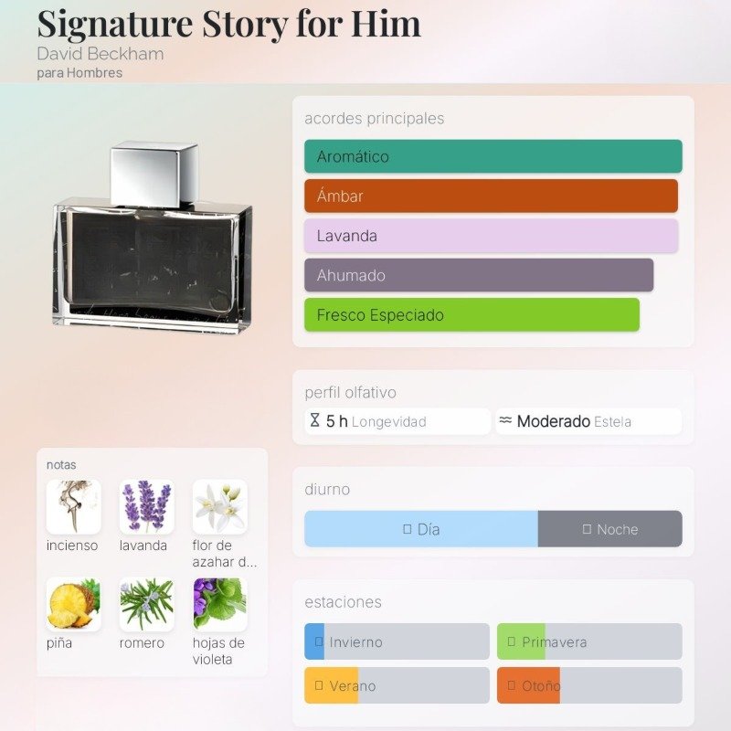 Beckham Signature Story By David Beckham Para Hombres - Image 2