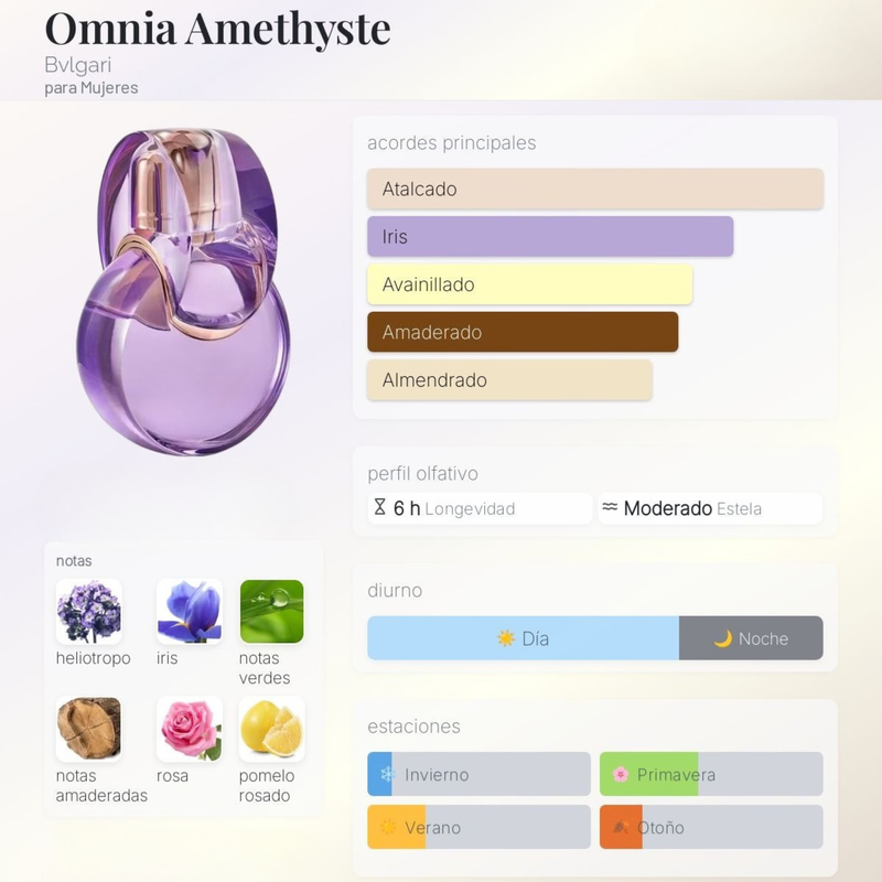 Omnia Amethyste By Bvlgari para Mujeres - Image 2